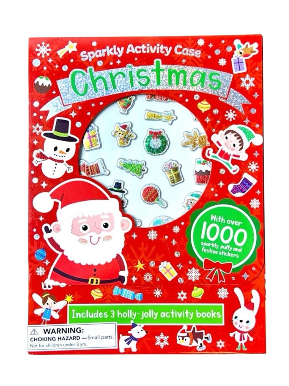 Bookoli Sparkly Christmas Activity Case Over 1000 Stickers